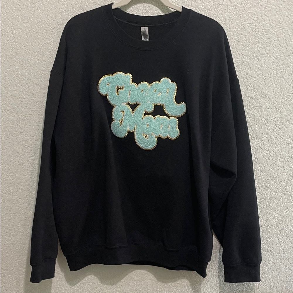 Black “Cheer Mom” Sweatshirt